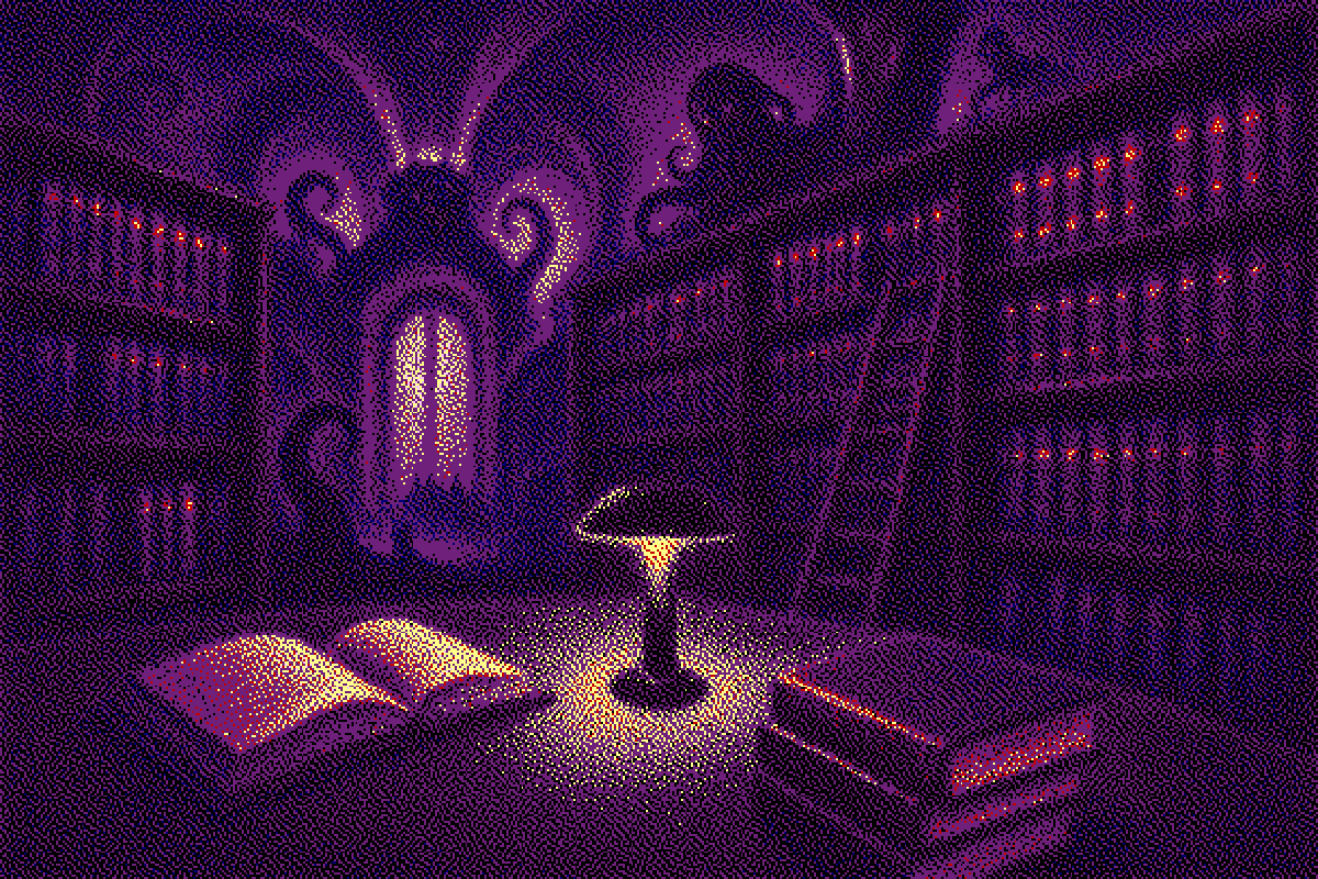 Law library interior